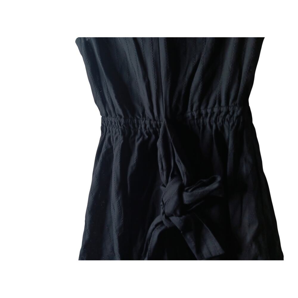 Derek Lam 10 Crosby Abby Black Cotton Tie Waist Mini Dress Sz 0 NWT $425 - Picture 11 of 16